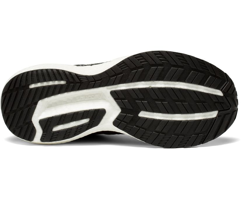 Saucony Triumph 19 Wide Women's Running Shoes Black / White | Canada 214YXFU